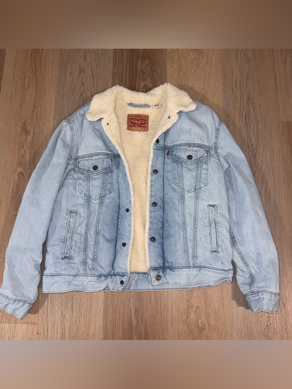 Levi’s Women’s Sherpa Denim Coat - Size Medium